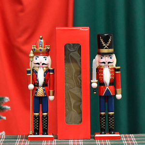 Navidad Trang Trí Nội Thất Của Gỗ <span class=keywords><strong>Nutcracker</strong></span> Soldier Búp Bê Giáng Sinh Bức Tượng Đồ Chơi Trang Trí Trong Santa Hình Dạng Chất Lượng Cao Sản Phẩm Bằng Gỗ - Product Image 5