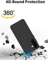 Coques de téléphone portable souples et fines en TPU noir mat pour Samsung Galaxy A07 A17 A37 A57 4G 5G, transparentes et antichoc