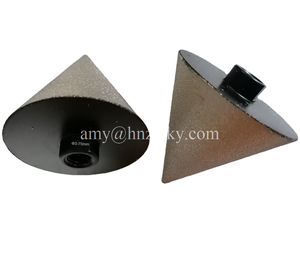 Diamant-Vakuumgelöteter Fingerfräser mit Schwarzoxid-Finish für Winkelschleifer zur Verwendung auf Keramikfliesen, Granit und Marmor - Product Image 2