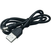 Kabel Daya USB ke DC Cantell CA-DC515 5V 1m USB Male ke Konektor Barrel 5.5mm 2 Inti Tembaga Industri PVC