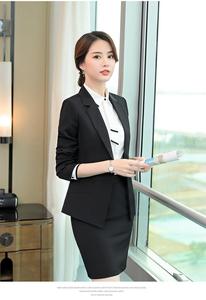 Nanchang Xihui Navy <strong>Blazer</strong> <strong>Buttons</strong> Woman Ladies 3 Piece Suits Office - Product Image 5