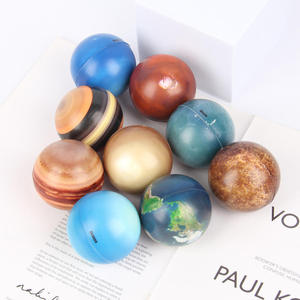 Jincan Eight Planets - Pelota de Esponja Sólida de 6 cm con Estampado de Colores, Juguete Educativo Temprano de PU de Rebote Lento para Niños y Niñas - Product Image 3