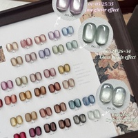 Nouvel ensemble de 36 gels à ongles multicolores effet œil de chat marron, longue tenue, sans HEMA, sans TPO, non toxique, pour salon de manucure UV
