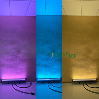 Barres lumineuses murales LED RGBWA intelligentes à puissance réglable, contrôle DMX512/WiFi, résistantes à l'eau IP65, pour extérieur, jardin, ambiance