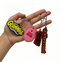 Porte-clés personnalisés en PVC souple 2D/3D, porte-clés promotionnels d'anime et de dessins animés, parfaits pour les sacs à dos, vente directe d'usine