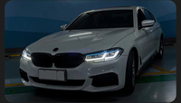 Faro LED G38 G30 para BMW 525Li 530Li 2018-2022, Estilo Láser, Reemplazo de Iluminación Delantera con Detalles Azules y DRL