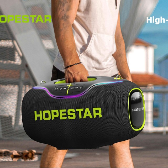 Original Hopestar A80 Speaker Professional Outdoor Waterproof Portable Audio System Sound Music Wireless Speaker With Microphone