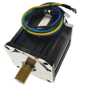 มอเตอร์เซอร์โว DC แบบไร้แปรงถ่านแม่เหล็กถาวร 48V 5000W 1500RPM 31.8Nm 260mm พร้อมเอนโค้ดเดอร์แบบ Absolute สำหรับเรือ - Product Image 2