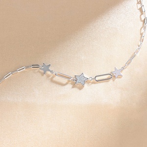 <span class=keywords><strong>Bracciale</strong></span> Charm italiano S925 <span class=keywords><strong>argento</strong></span> Full Sky Star <span class=keywords><strong>bracciale</strong></span> diamante pieno diamante - Product Image 2