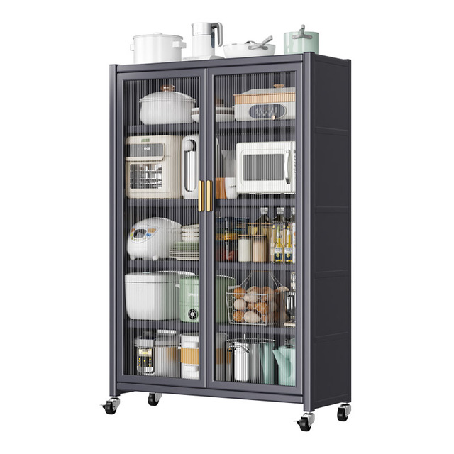 Wholesale New Durable High Quality Multi-functional Space-saving Modern 5-Tier Kitchen Storage Cabinets Small Household Kitchen