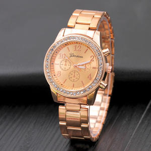 Fashion Crystal Women's Watch Three Dial Alloy Steel Bracelet Quartz <b>Wristwatch</b> - Product Image 3