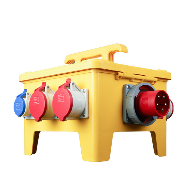 JX-3 WNZJ IP65 Waterproof Dustproof Outdoor Industrial Plastic Distribution Box 8 Sockets 220V/400V 50/60Hz IEC 060439-1