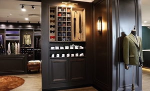 Người Đàn Ông Phù Hợp Với Cửa Hàng Quần Áo Thiết Kế Nội Thất Để Trang Trí Cửa Hàng May Mặc Quần Áo Cửa Hàng Hiển Thị Giá Cho Tường - Product Image 2