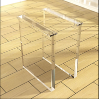 Pieds en acrylique transparent personnalisés pour accessoires de meubles, pieds de canapé
