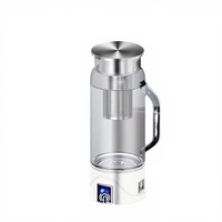 Bouilloire à hydrogène grande capacité en verre borosilicate, usage domestique, antioxydante, multifonctionnelle, conception intelligente
