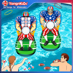 Jeu interactif gonflable 3-en-1 en PVC pour l'été, la plage et l'extérieur : Tumbler, Water Rugby, Collar Cross et Chess Throwing – Vente en gros personnalisée - Product Image 1