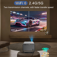 Projecteur intelligent Android 14 OEM 2 Go 32 Go Full HD 1080P 500 ANSI avec autofocus, grand écran, pour extérieur et cinéma maison P20plus