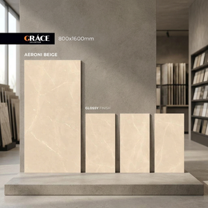 Super Luxury 800x1600mm Glossy Marble Look Porcelain <b>Tiles</b> Premium Large Format Floor And Wall <b>Tiles</b> India - Product Image 3