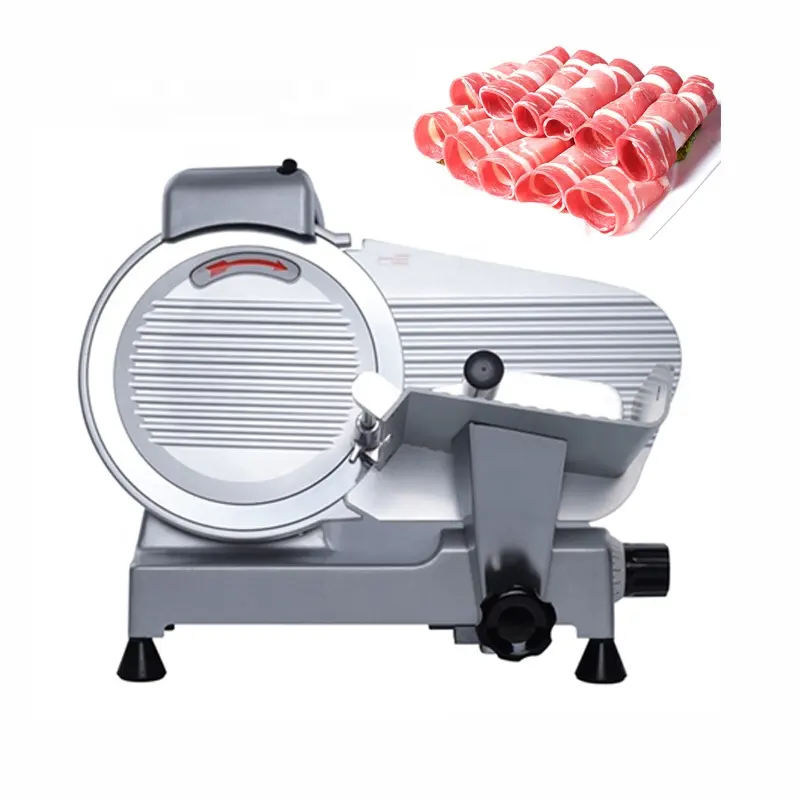 हॉट एक्सपोर्ट अर्ध स्वचालित जमे हुए मांस स्लाइसिंग मशीन बेकन मटन बीफ रोल कटिंग स्लाइसर कटर