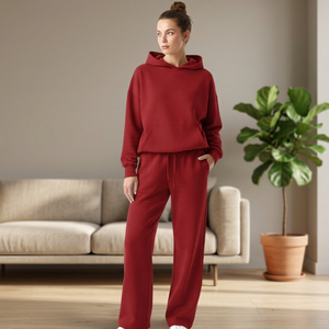 2026 Casual Maternity Unisex Tracksuit Two Piece Set 100% Cotton Regular Lightweight Printed Winter - Product Image 1