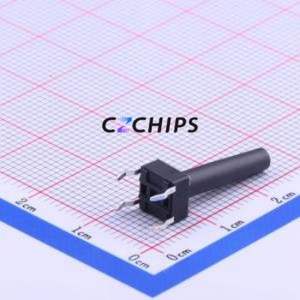 DTS-69K-V Tactile Switch Through hole Component (THT)-4P,6.2x6.2mm Switch Single Pole Single Throw Round Button 6.2mm 6.2mm - Product Image 2