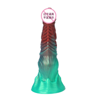 Gran oferta, tapón Anal de silicona luminoso XXL, gran Consolador de lobo enorme, pene monstruo con ventosa para mujeres, masturbación, tienda de juguetes sexuales