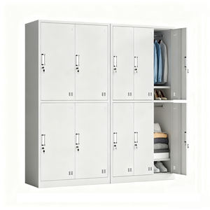 Casier multi-portes en acier laminé à froid de 0,8 mm d'épaisseur, revêtement en poudre, antirouille, pour le personnel des employés - Product Image 3