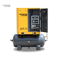 Compresseur d'air à vis Airking 5,5 kW refroidi par air, deux-en-un, avec réservoir de 500 L
