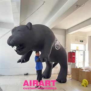 Ballon gonflable animal Panthère Noire, Léopard Noir géant gonflable pour décoration <span class=keywords><strong>de</strong></span> fête sur le thème des animaux <span class=keywords><strong>de</strong></span> la forêt - Product Image 2