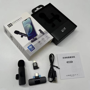 Microphone lavalier K8 diffusion en direct sans fil microphone de chipset de haute <span class=keywords><strong>qualité</strong></span> <span class=keywords><strong>micro</strong></span> d'enregistrement clair et fiable - Product Image 1