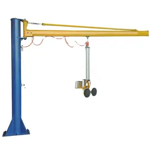 限时提供250公斤气动玻璃真空吸盘升降机，用于双层玻璃制造机