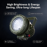 Luminaire LED antidéflagrant certifié ATEX IECEx, haute efficacité énergétique, pour éclairage industriel dans les zones dangereuses