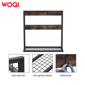 Porte-tasses à café mural moderne WOQI en bois, crochets, étagère de rangement pour la maison, la <span class=keywords><strong>cuisine</strong></span>, l'affichage, origine du Shandong - Product Image 4