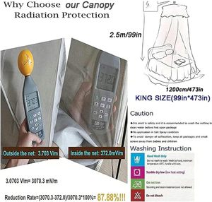 100% หลังคา<span class=keywords><strong>ไฟเบอร์</strong></span><span class=keywords><strong>สี</strong></span>เงิน EMF | ป้องกันรัง<span class=keywords><strong>สี</strong></span>และมุ้งกันยุงสำหรับเปลเด็ก | ป้องกันแบคทีเรีย - Product Image 6