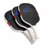 Raquette de pickleball en fibre de carbone brute Lingjun T700, noyau en nid d'abeille de 16 mm, norme USAPA, raquette professionnelle pour l'entraînement et le divertissement, logo personnalisé