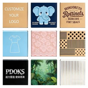 Recyclable Beige Grid Pattern Custom gift cardboard with Jute Ribbon for Small Gift and Souvenir Presentation - Product Image 4