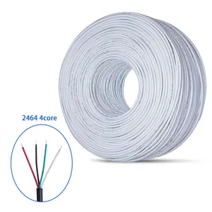 Awm UL 2464 الكهربائية 2 النواة 3 النواة 4 النواة النحاس سلك 18awg 24awg 28awg OD 3.0 مللي متر PVC مرنة معزول كبل طاقة مغلف