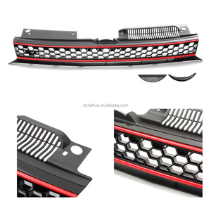 Nouvelle <span class=keywords><strong>calandre</strong></span> noire en nid d'abeille sans <span class=keywords><strong>logo</strong></span> pour <span class=keywords><strong>Volkswagen</strong></span> Golf GTI MK6 2009-2013, avant sans <span class=keywords><strong>logo</strong></span> - Product Image 5