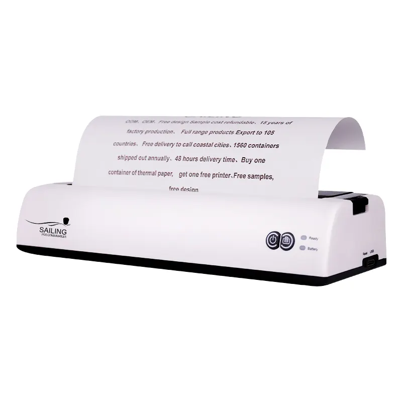Stampante Mobile A4 di vendita calda Mini stampante portatile stampante di carta a4 con Bluetooth