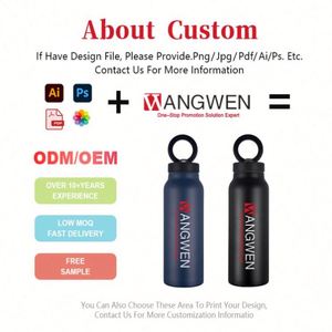 Bouteille d'eau isotherme en acier inoxydable avec couvercle magnétique et support pour téléphone, logo personnalisé, 24 oz, moderne et pratique pour la salle de sport - Product Image 3