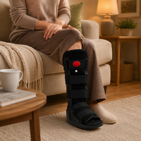 Botte orthopédique gonflable pneumatique en polyéthylène avec fixation durable et absorption des chocs pour la guérison des lésions des tissus mous