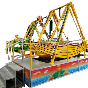 Durable Fiberglass Adult Indoor/Outdoor Pirate Ship-Themed Trailer Mounted Swing for Park Amusement Rides Pirate ship