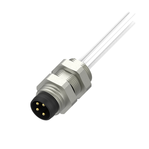 MARVTECH Circular Connector Push Pull Silver IP67 Mount Connector Female 4 Pin IEC - Product Image 1