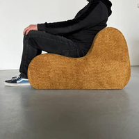 Modernes Simples Anpassbares Samt-Sofa-Set für Villa und Wohnzimmer – Modulare Sektionale Kombination Einzelsofa und Sessel