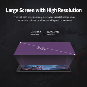 150% RVB de conception d'art nouveau <span class=keywords><strong>HUION</strong></span> <span class=keywords><strong>KAMVAS</strong></span> pro16 premium LCD conception graphique tablette écran tactile numérique peinture moniteur - Product Image 3