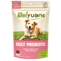 Probiotiques pour chiens OEM, comprimés à mâcher souples, ingrédients naturels, calcium, absorption rapide, sûrs, renforcent l'immunité, santé digestive, toutes races
