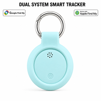 Localisateur intelligent BLE à double système pour Apple Find My et Google Find Hub, traqueur anti-perte à batterie remplaçable