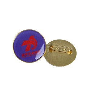 Custom <b>Epoxy</b> <b>Metal</b> Badge Zinc Alloy Butterfly Clasp Lapel Pin School Class Student Badge Business Gift - Product Image 4
