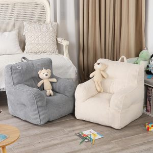 Custom Manufacturing Soft Corduroy Toddler Bean Bag Sofa Children Reading <b>Chair</b> Kids Sofa High Density Foam for Toddler - Product Image 6