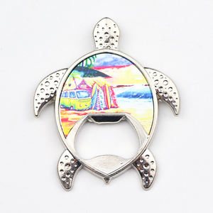 Магнит-открывалка для бутылок с логотипом на заказ, металлический, с фольгированным тиснением, сувенир для туристов из пляжного города - Product Image 4